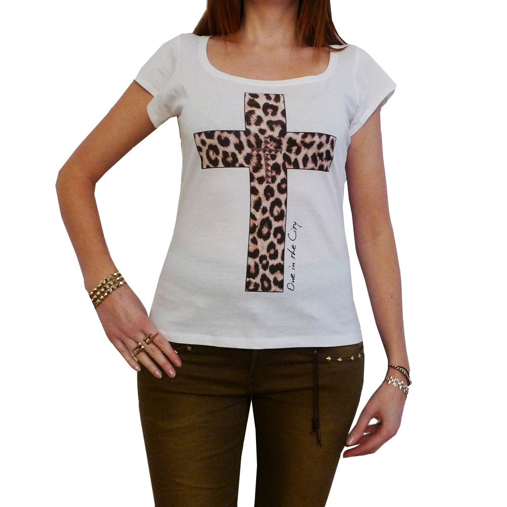 Crucifix: Women's T-shirt Short-sleeve Celebrity One In The City 7015268